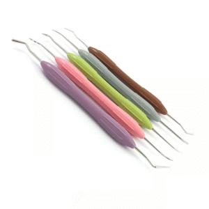 Dental Composite Filling Instruments Set of 5 Silicon Handle