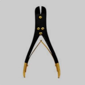 Wire Cutter Double Action In Golden Handle Black Colour