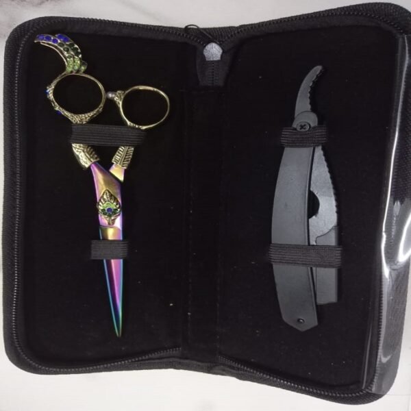 Hair Cutting Scissor 2 Pcs Set in Multi Colour