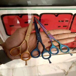 Hair Cutting Scissor 3 Pcs Set in Different Colour