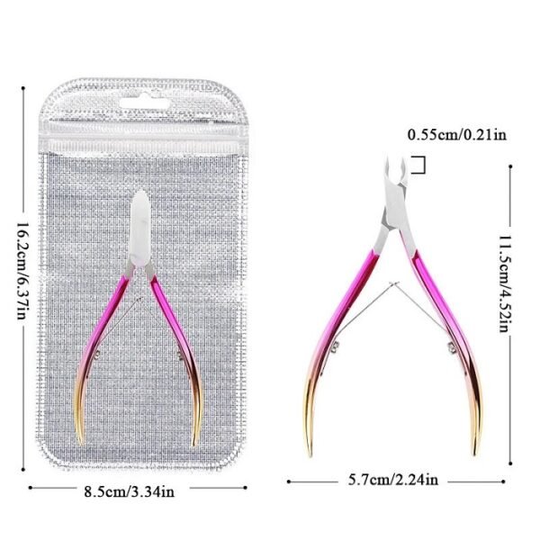 Cuticle Nipper Nail Scissor Manicure Dead Skin Remover Pedicure Tool Nail Care!