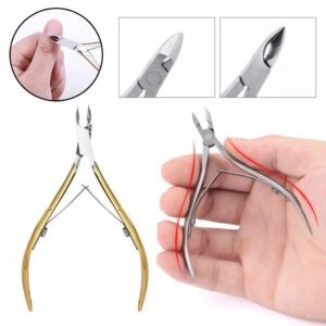 Cuticle Nipper Nail in Golden handle