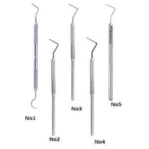 Dental Surgical Filling Instruments 5 pcs Set